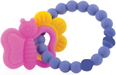 Nuby Bijtring Junior 19,6 Cm Siliconen Paars