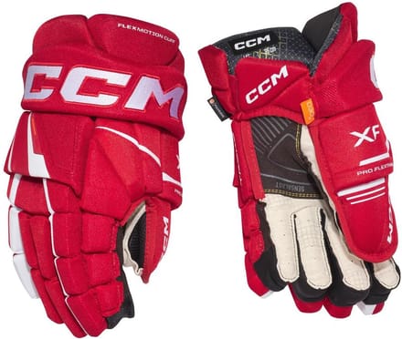 CCM - Tacks XF - IJshockeyhandschoenen - Kinderen - Rood - Wit - 10