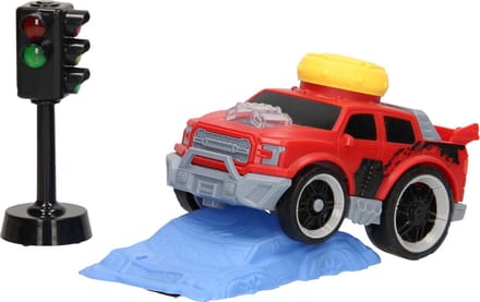 Crash Stunt Auto Set - Rood