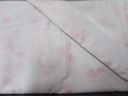 Plum plum - Dekbedovertrek wieg - Wit met rose , 80x80
