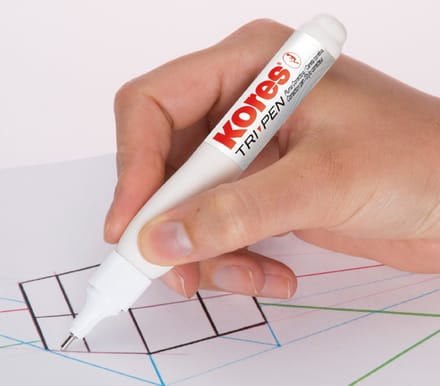 Kores correctiepen 'Tri Pen', wit, inhoud: 10 g