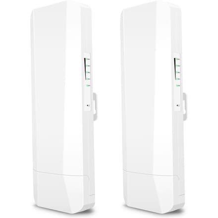 Pont sans fil pour caméras de surveillance et de sécurité extérieures 5,8 GHz, sans câblage, pour ascenseur one pair EU PLUG blanc