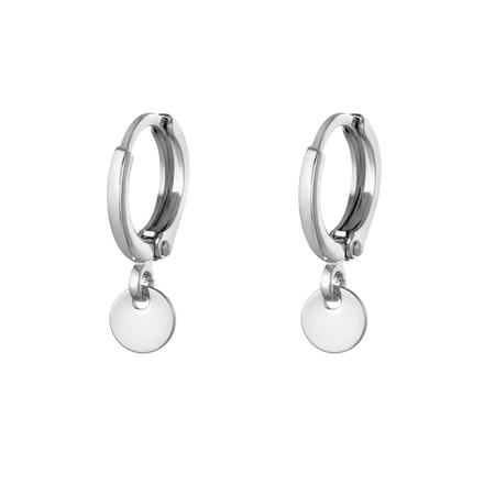 Oorbellen plain coin - yehwang - oorbellen hanger - munt