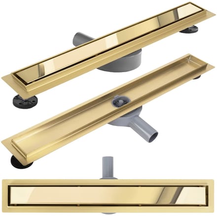 Rea Neox Pro - Lineaire Afvoer - Douchegoot - Goud - 100Cm