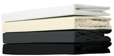 Hoeslaken Jersey Katoen - Boxspring Ecru - 80x200 - 100% Katoen - Oeko-Tex gecertificeerd