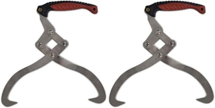 Set van 2 sterke houtgrijpers met ergonomisch handvat