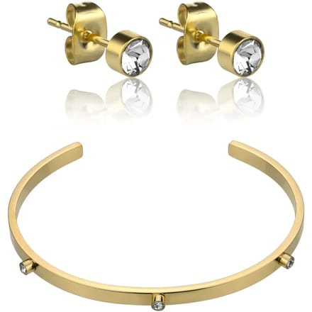 Rvs armband en oorbellen Marc Lauder Bomba