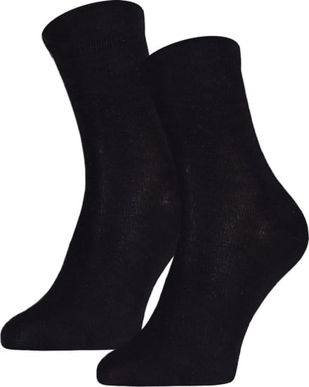 Katoenen kindersokken effen – Black – 23-26