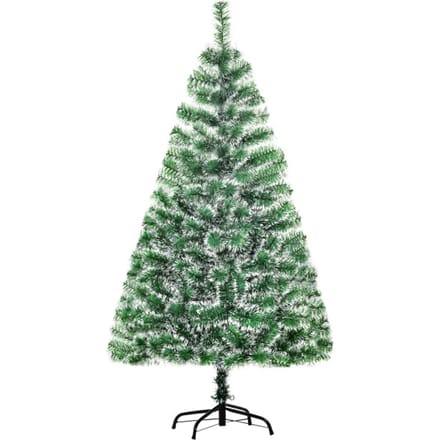 4goodz Kunstkerstboom met witte punten ∅75 x 150 cm - Groen/Wit
