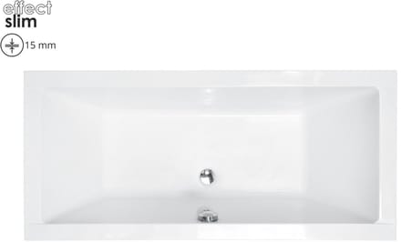 Badland QUADRO SLIM ligbad 170 x 75 cm wit