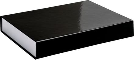 Cadeaudoos ZWART/WIT, 22x16,5x3cm (5 stuks)
