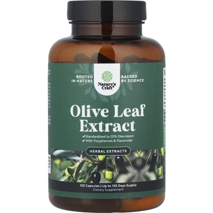 Nature's Craft, Olijfbladextract, 750 mg, 120 capsules