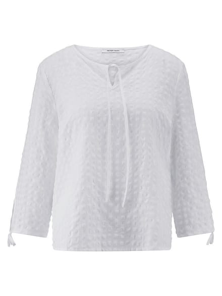 Blouse Van Peter Hahn wit