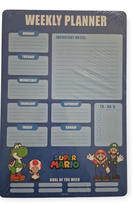 Super Mario Weekplanner - Doelstellingen - Agenda - To do list