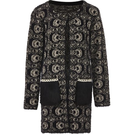 Faina Vest Dames zwart en wit