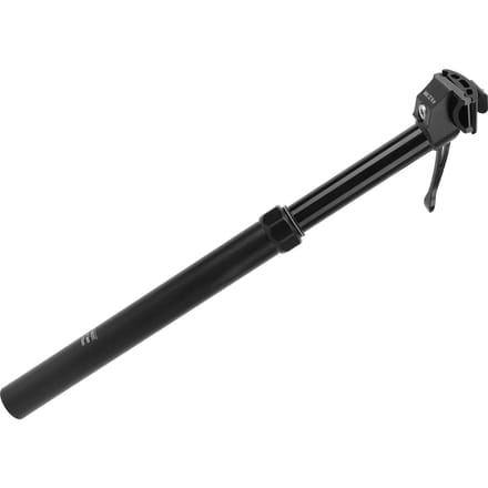 Tige de selle télescopique hydraulique en aluminium 31,6 mm, à commande manuelle, pour VTT black