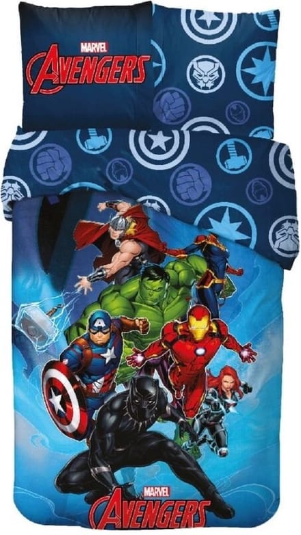Marvel - The Avengers - Dekbedovertrek - 140x200 Cm - 100% Katoen – Eenpersoons