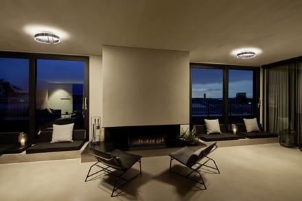Occhio Mito Aura 40 Plafond-/Wandlamp - zilver mat - narrow