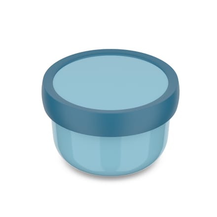 Mepal Fruitbox Campus - 300 ml - Inclusief fruitvorkje - Sluit goed af - Snackdoosje - Cool blue