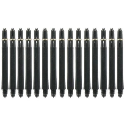 BULL'S nylon shaft medium + Ring - Zwart (5 stuks)