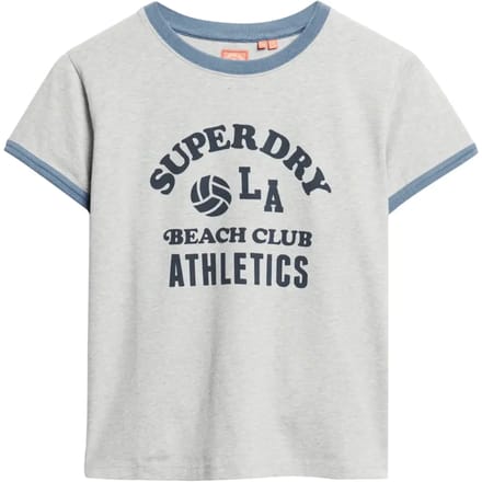 Superdry - Athletic Essentials Beach T-shirt met print - Dames - T-shirts