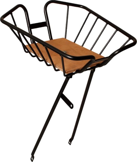 Steco Compact Voordrager Met Mand 30 X 38 Cm Staal Zwart