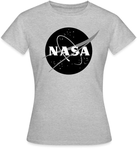 NASA zwart-wit klassiek logo T-Shirt Dames