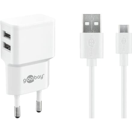 Goobay Dual Micro USB Charger Set (18 W)