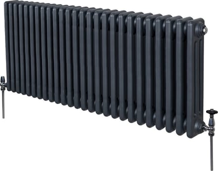 3-kolomsradiator - antraciet - 600x1192 mm - 6255 btu