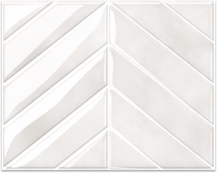 24Supply Plaktegels - 10 Stuks - Glans - Visgraat - Beige - 28.96x23.11cm