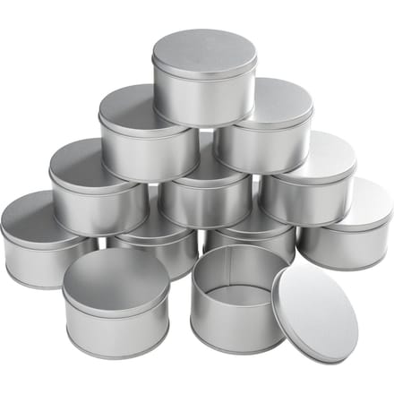 VBS Metalen blikken / Zeepblikjes "Rond", 12 stuks