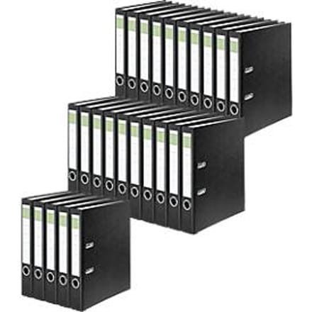 Ordner groene balk, A4, rugbreedte 50 mm, 25 stuks