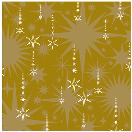 Duni servetten Sprinkle Rain Gold - 33x33cm