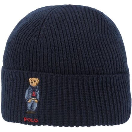 Polo Ralph Lauren Effen Denim Beer Gebreide Muts Pc1463 433 PC1463-433 black