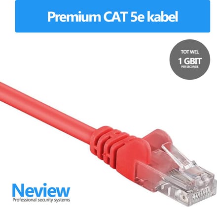 Neview - 2 meter premium UTP patchkabel - CAT 5e - Rood - (netwerkkabel/internetkabel)