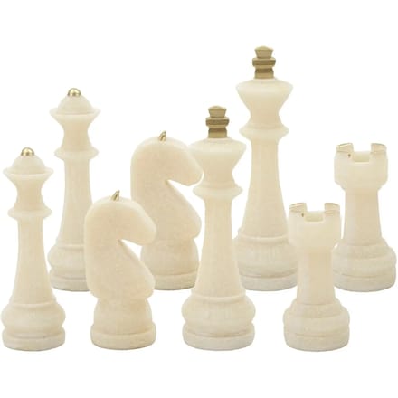 Decoratie Chess Quarzy Set 8 Pcs Assorted Ø 4,4×9,2 cm