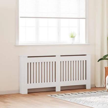 vidaXL Radiatorombouw wit bewerkt hout 172 cm