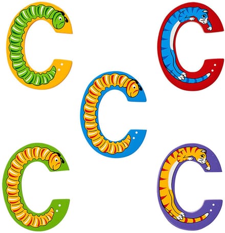 Hoofdletter C (assorti geleverd)