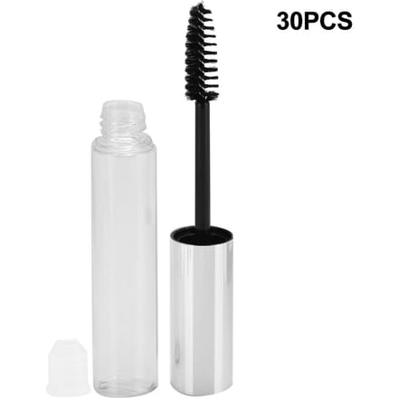 30 stuks 10 ml Lege Mascara Tubes Wimpercrème Vloeistof Flacon Hervulbaar met Flesstop Cosmetisch white