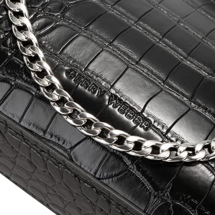 GERRY WEBER schoudertas Festive Croco Shoulderbag Black zwart