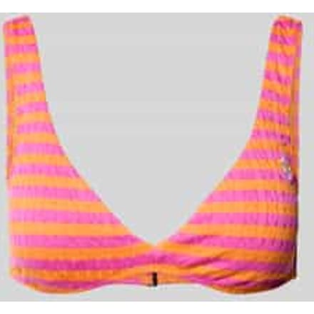 Bikinitop met structuurpatroon