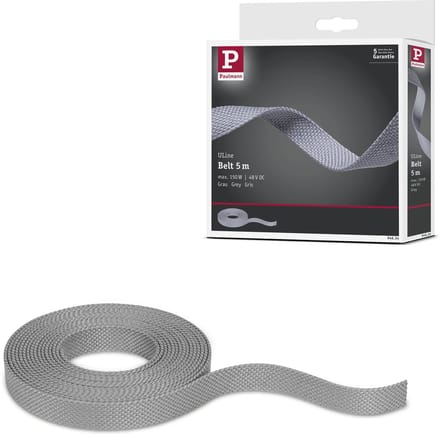 ULine Riem 5m Dacron Textil Koper Grijs