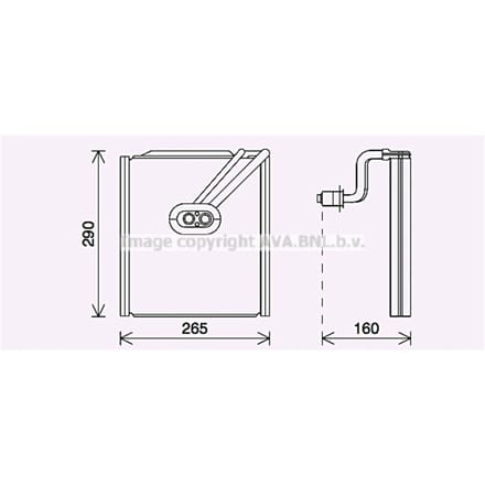 Verdamper, airconditioner AVA COOLING KAV294