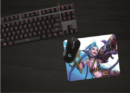 league of legends - arcane - jinx - muismat - gaming