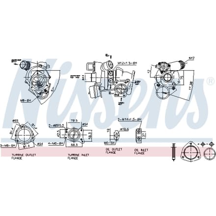 Supercharger, drukvulling NISSENS 93282