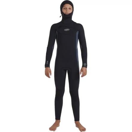 Kinderen surf combo met capuchon Billabong Absolute Natural 5/4 mm Chest Zip