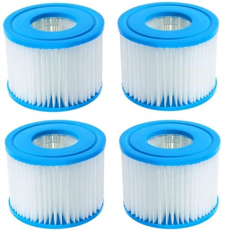 Geschikt voor Bestway Filterpatroon Zwembad Filter - Gr. VI dubbele verpakking, wit, medium - Zwembad Filter - 4stuks