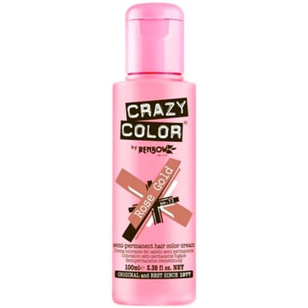 Crazy Color Semi-Permanent Hair Color Cream 73 Rose Gold 100ml