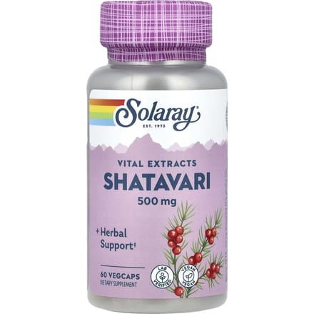 Shatavari-wortelextract, 500 mg, 60 vegetarische capsules