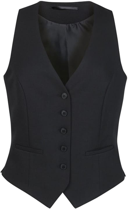 Brook Taverner Luna Ladies Waistcoat BT2257 - Black - M